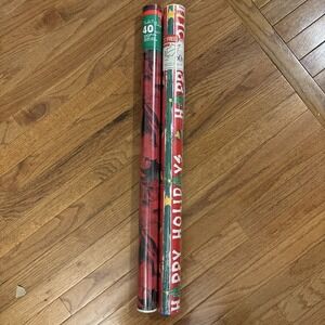 Vintage 2000 Cleo & Tender Thoughts Christmas Wrapping Paper 100 sf Y2K NEW